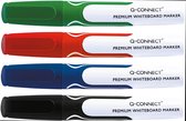 Marqueur pour tableau blanc Q-CONNECT Premium , pointe ronde, lot de 4, couleurs assorties 6 pcs