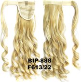 Wrap Around paardenstaart, ponytail hairextensions wavy blond - F613/22