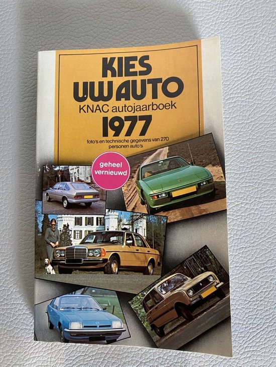 Kies uw auto knac autojaarboek 1977 - cover