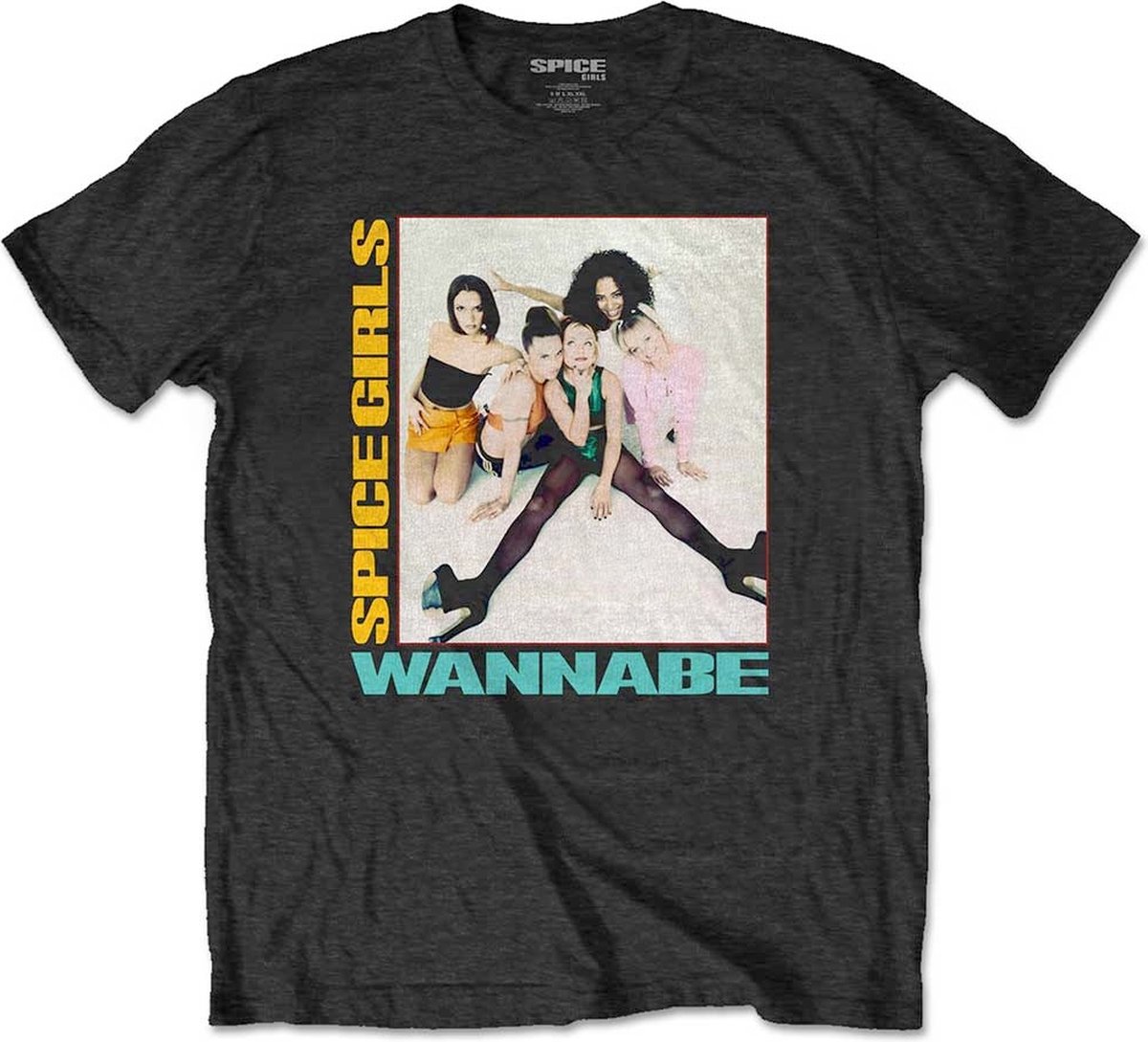 Spice Girls - Wannabe Heren T-shirt - 2XL - Zwart - Rock Off