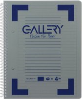 Gallery Traditional spiraalschrift ft A5, gelijnd, geassorteerde kleuren, 160 bladzijden 6 stuks
