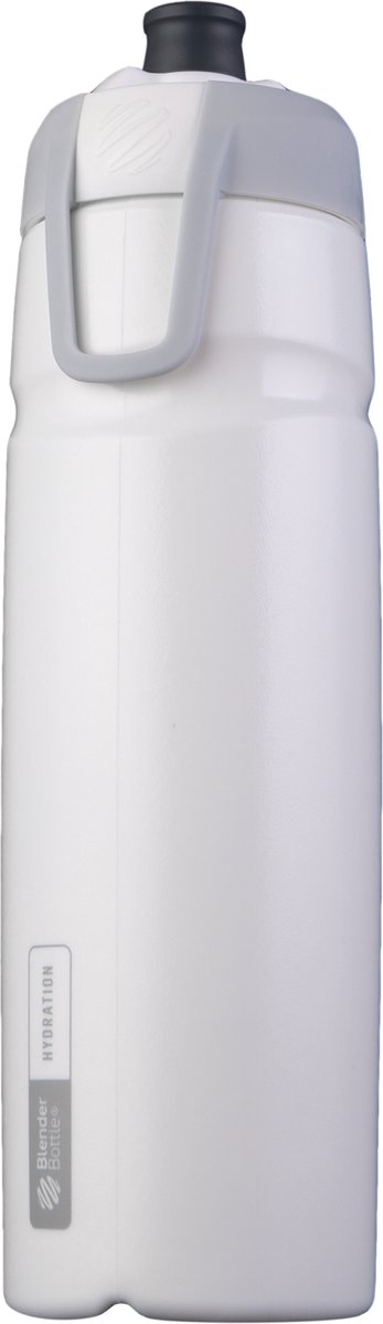 BLENDERBOTTLE - WIT - 940ml Hydration / water Halex Sports bidon - Speciale wielrenbidon met uniek mondstuk. Drink vanuit iedere richting.