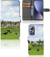 Wallet Book Case Xiaomi 12 | 12X Smartphone Hoesje Hollandse Koeien