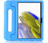 Tablet hoes geschikt voor Samsung Galaxy Tab A8 10.5 (2021) - Kinderhoes met handvat - Schokbestendige Kids cover - Licht Blauw