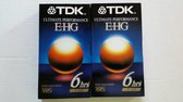 TDK E-HG T-120 Videocassette