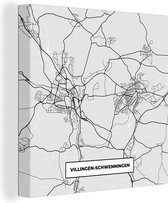 Impression sur toile City Map - Germany - Map - Villingen-Schwenningen - Map - 20x20 cm - Décoration murale