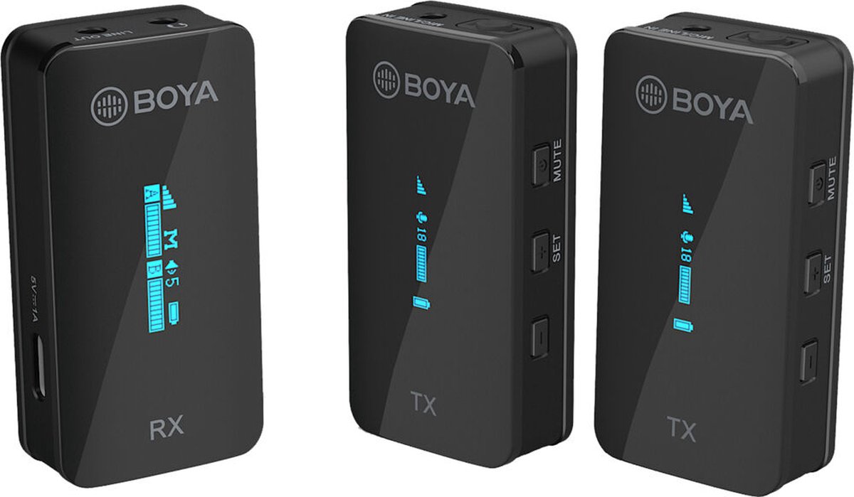Boya 2.4 GHz Ultra-Compacte Microfoon Draadloos BY-XM6-S2
