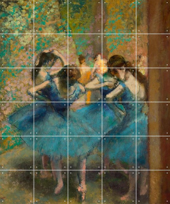IXXI Blue Dancers - Wanddecoratie - Artiesten en Schilders - 100 x 120 cm