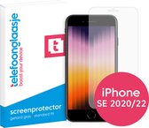 Telefoonglaasje Screenprotector - Geschikt voor iPhone SE (2020/2022) - Case Friendly - Gehard Glas - Beschermglas