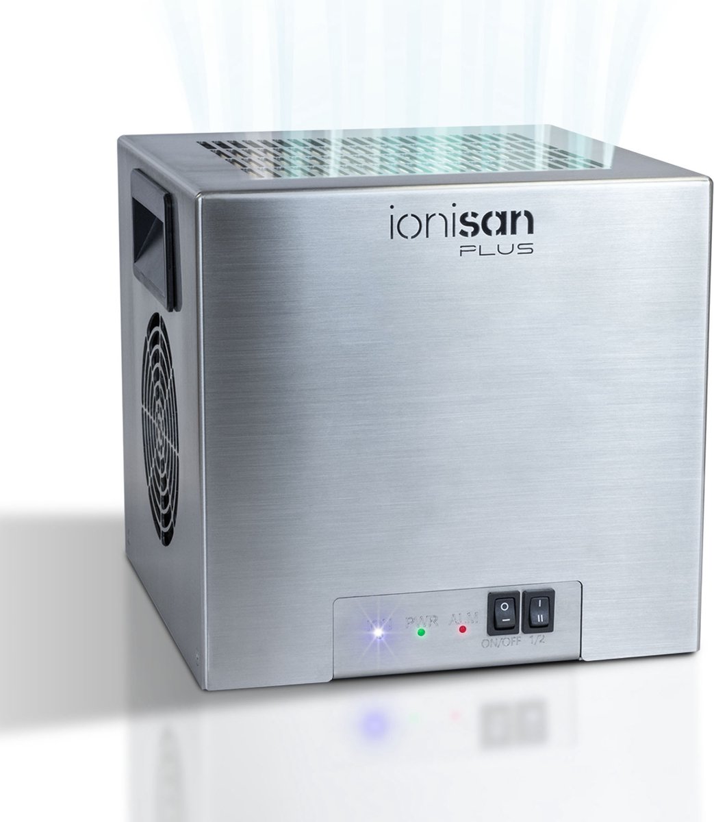 Ionisan Plus - Luchtreiniger met Ionisator - Air Purifier zonder filter - Zeer stil en compact - 24/7 schone lucht - Gemakkelijk in gebruik - Grote ruimtes - Kantoor