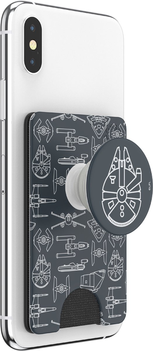 PopWallet Voor MagSafe PopSockets: PopWallet Voor MagSafe - Adapterring Voor MagSafe Inbegrepen - Kaarthouder Met Een Geïntegreerde Verwisselbare PopTop Voor Smartphones En Hoesjes - Clay Card Wallet