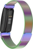 Milanees bandje - geschikt voor Fitbit Inspire 2 / Ace 3 - maat S/M - multicolor