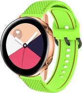 Siliconen bandje - geschikt voor Samsung Galaxy Watch 6 / Watch 6 Classic / Watch 5 / Watch 5 Pro / Watch 4 / Watch 4 Classic / Watch 3 41 mm / Active / Active 2 / Watch 42 mm - groen / rood
