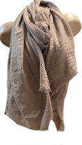 Dames effen kleur sjaal 47# Light Brown