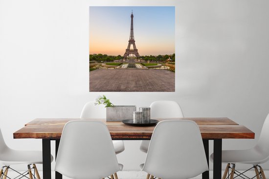 Poster Paris - Tour Eiffel - Lever du Soleil - 75x75 cm