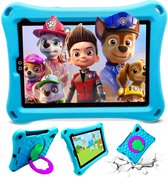 KiddiQ® Kids tablet 7 Inch – Kindertablet - Android 11 - 3500 Mah batterij - Kinderlaptop 32GB - Inclusief kidsproof hoes - Blauw