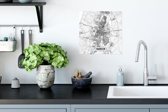 Affiche Plan de la ville Haarlem - 30x30 cm - Carte