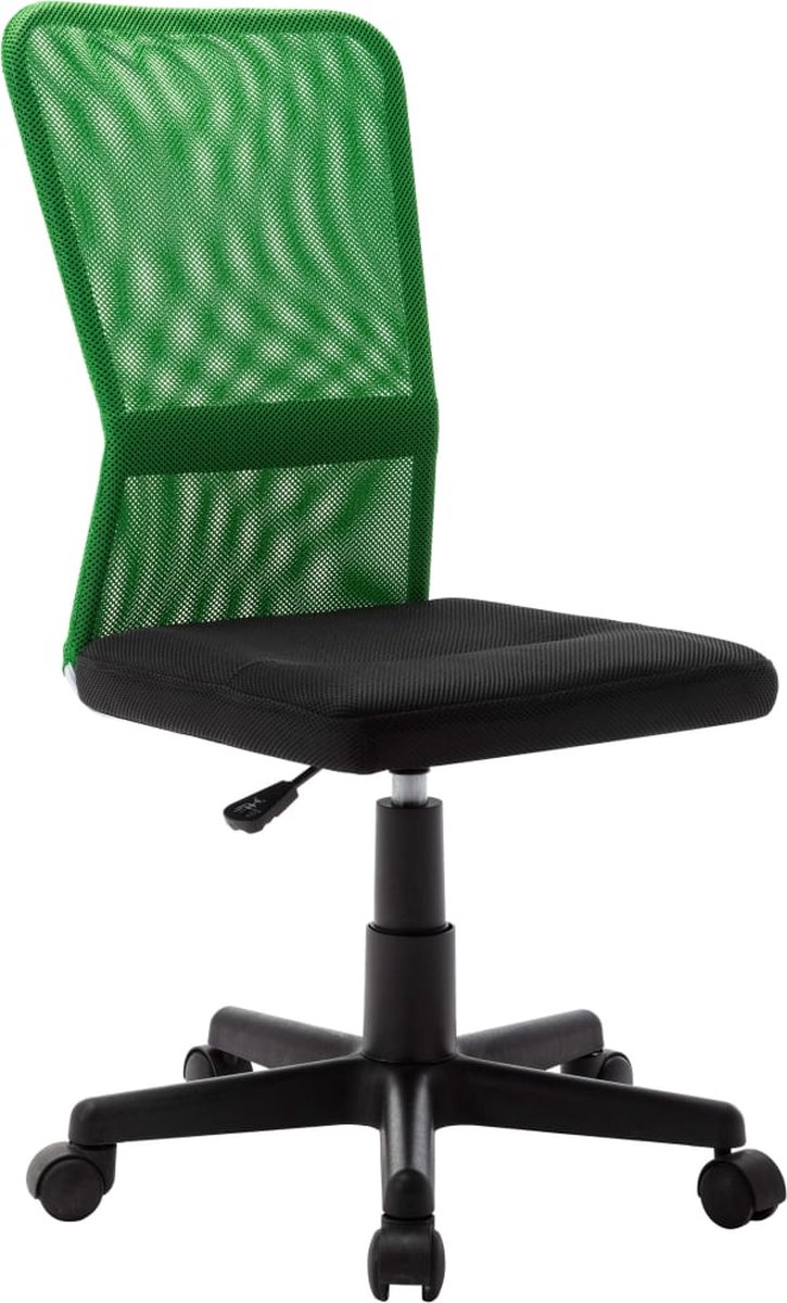VidaLife Kantoorstoel 44x52x100 cm mesh stof zwart en groen