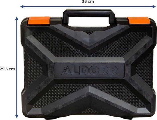 ALDORR Tools - 73-Delige gereedschapsset in koffer - Toolbox - Gereedschapskoffer Gevuld - Gereedschapskist - Schroevendraaierset - Aluminium - Handgereedschap - Basisgereedschap - Met Momentsleutel Ratel & Meer - ALDORR