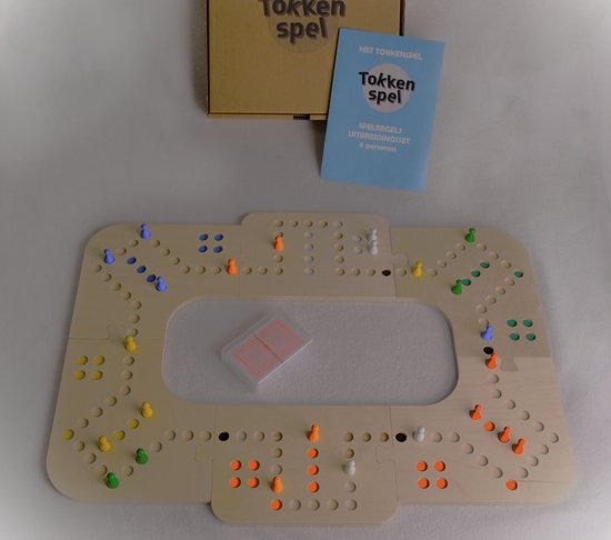 Thumbnail van een extra afbeelding van het spel Tokkenspel 6 personen - bordspel - gezelschapsspel - Tokken - Tokbord