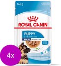 Royal Canin Maxi Puppy natvoer in saus, 4x 140g, zonder conserveermiddelen.