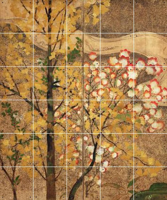 IXXI Autumn Tree - Wanddecoratie - Winter - 100 x 120 cm