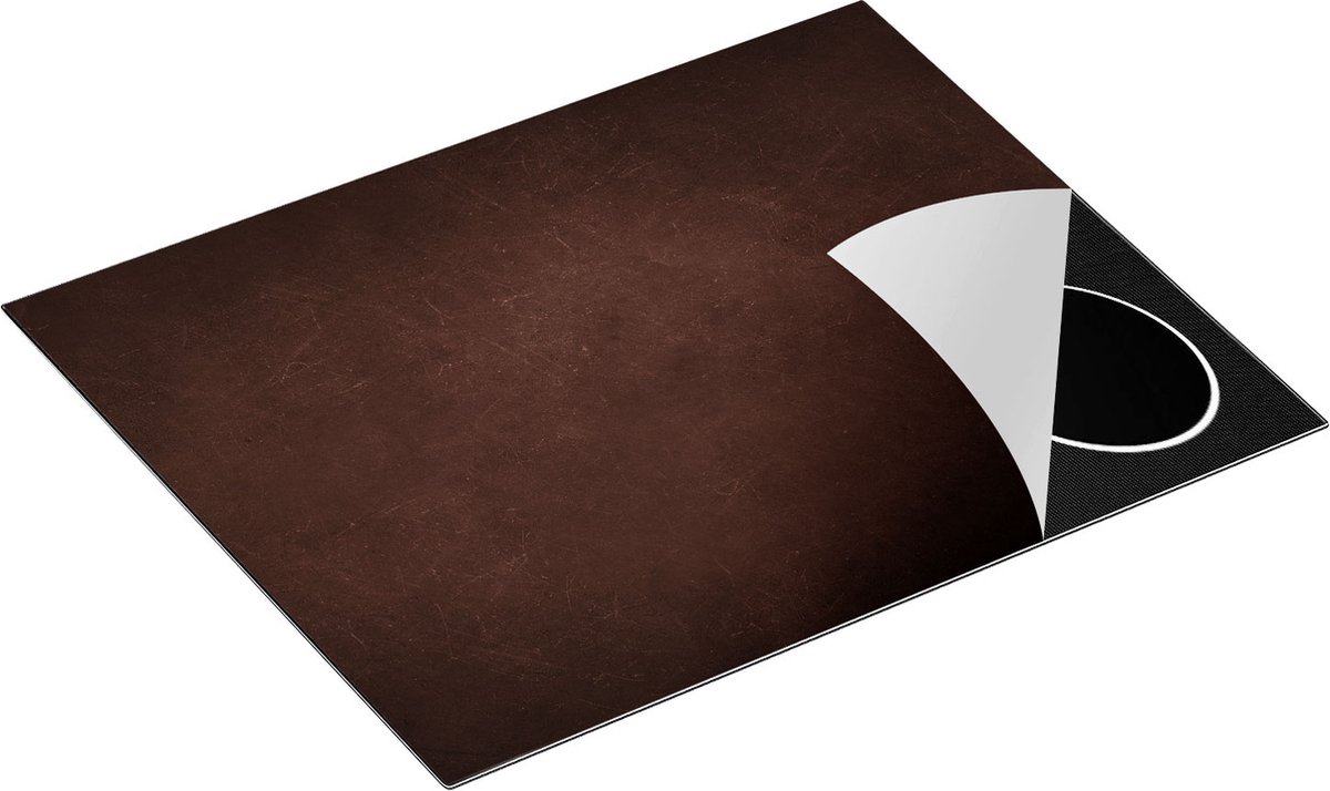 Chefcare Inductie Beschermer Bruine Betonnnen Muur - Cement - 65x55 cm - Afdekplaat Inductie - Kookplaat Beschermer - Inductie Mat