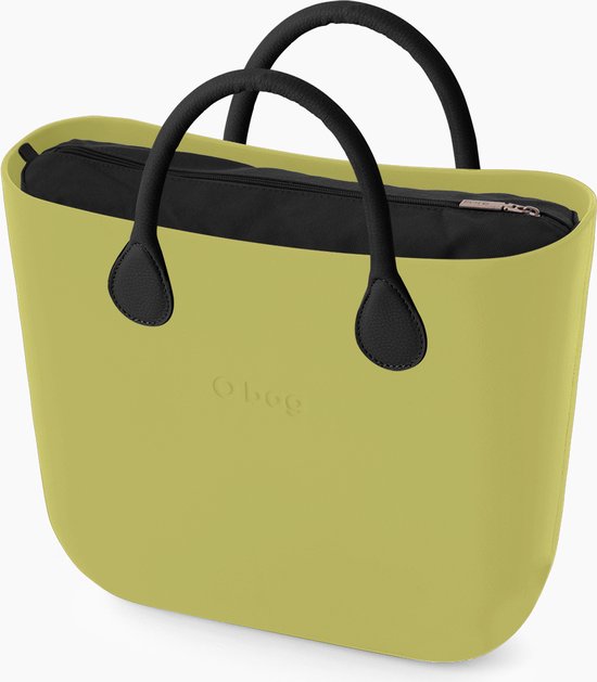 O bag mini handtas in poederroze, compleet met korte touw handvatten en  binnentas | bol.com
