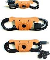 Kikkerland Chiens Attache-câbles - Attaches de câble au design de chien - Gardez vos câbles organisés - Set de 3