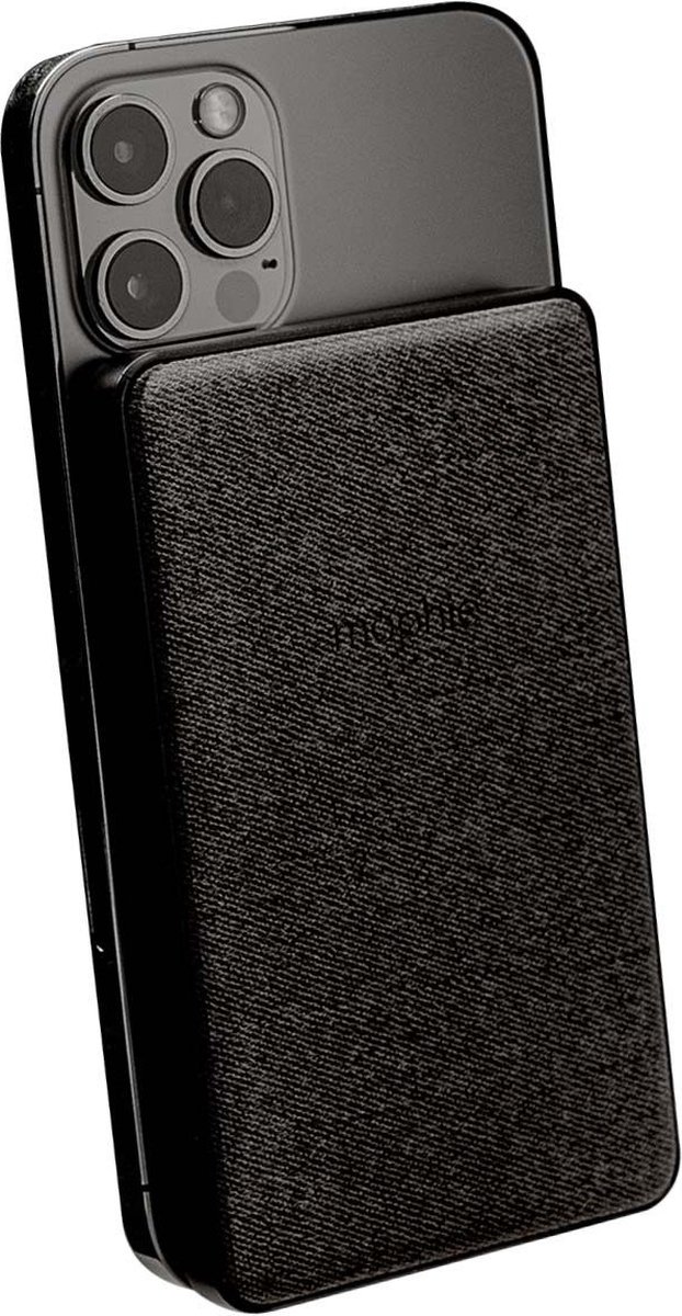 Mophie Powerbank 5.000 mAh met MagSafe Magneet Zwart