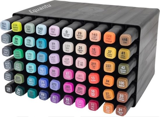 Equantu®️, Decotime Twin Markers (60 Pieces)