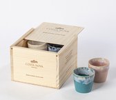 Costa Nova Grespresso - 8 espressokopjes 80ml in houten giftbox