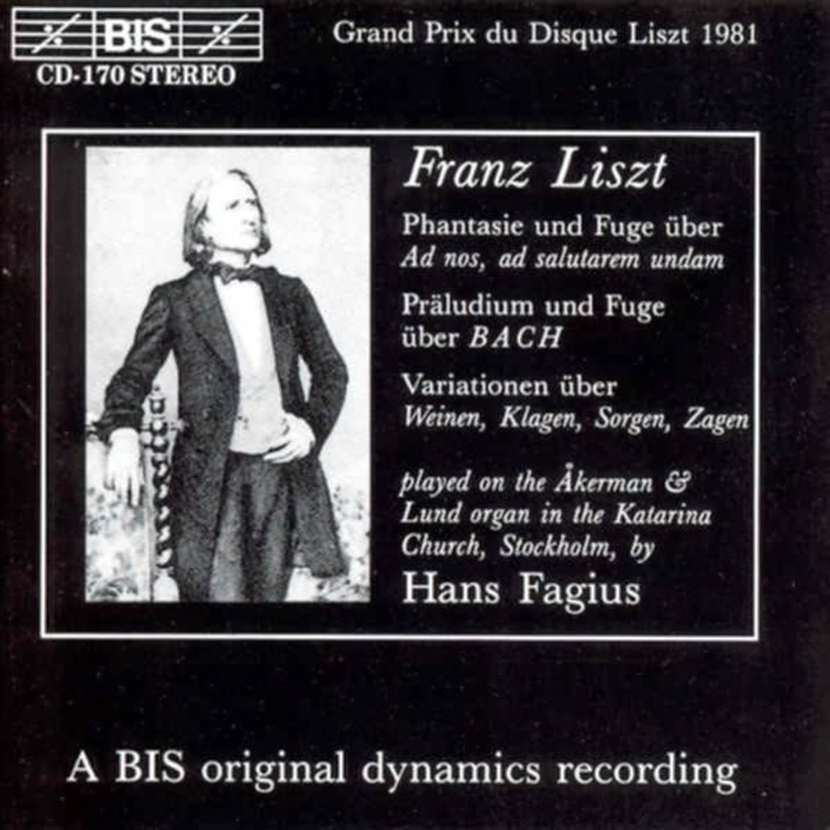 Hans Fagius - Liszt: Phantasy And Fugue On Ad Nos (CD)