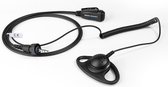 DerComms® Oorschelp headset voor Kenwood TK3601D portofoon