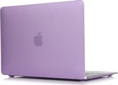 Mobigear Laptophoes geschikt voor Apple MacBook 12 Inch (2015-2017) Hoes Hardshell Laptopcover MacBook Case | Mobigear Matte - Paars - Model A1534