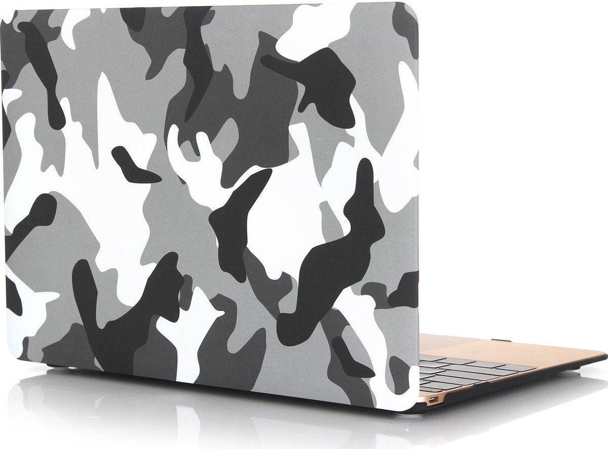 Apple MacBook 12 (2015-2017) Case - Mobigear - Design Serie - Hardcover - Urban Camauflage - Apple MacBook 12 (2015-2017) Cover