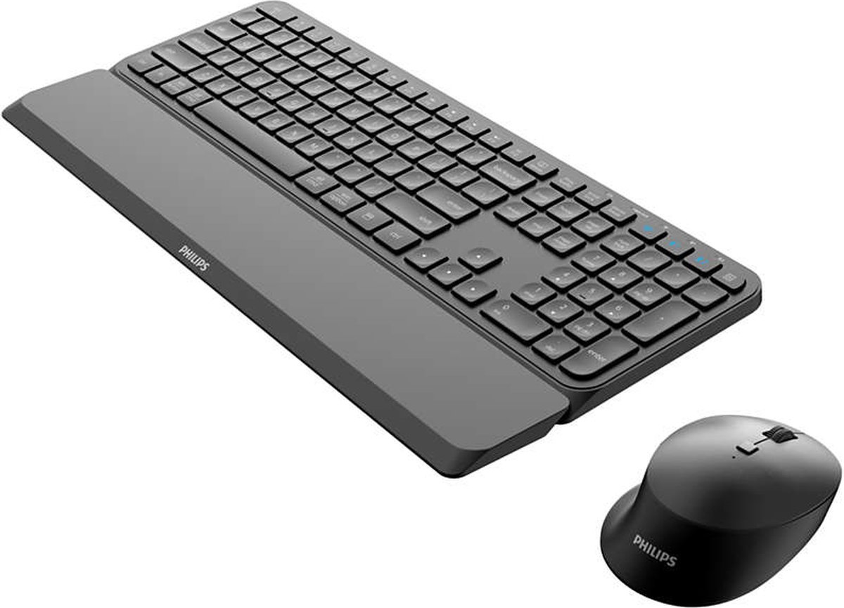 Philips 6000 series SPT6607B/00 toetsenbord RF-draadloos + Bluetooth Amerikaans Engels Inclusief muis Zwart