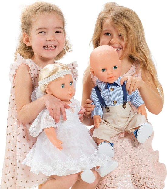Heless Poppenkleding Trouwjurk Meisjes 28-35 Cm Wit 3-delig van Heless — afbeelding 3