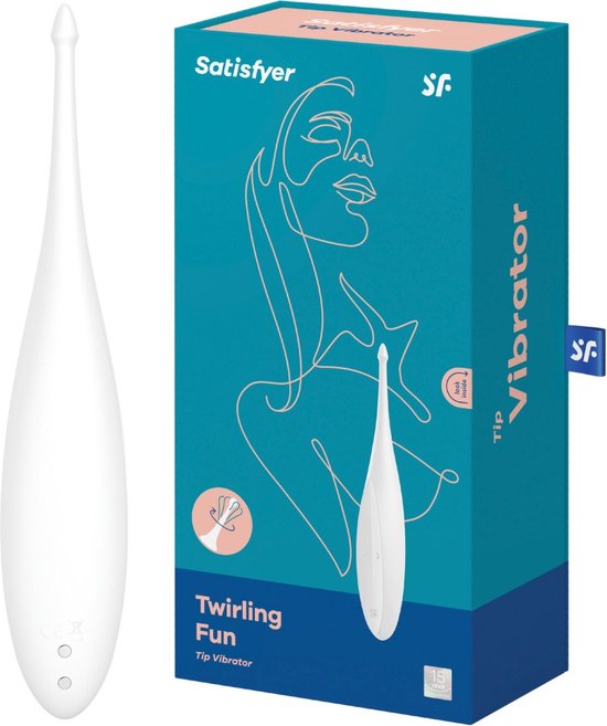 Foto: Satisfyer oplegvibrator tip vibrator twirling fun 17 5 cm waterdicht oplaadbaar lichaamsvriendelijke siliconen