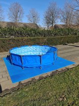 Zwembad Tegels - EVA Foam - 0.62m x 0.62m x 1cm - 10pakken totaal 40 tegels - 14,4M² - Blauw - Zwembad Grondzeil - Vloer Tegel - Extra Dik!