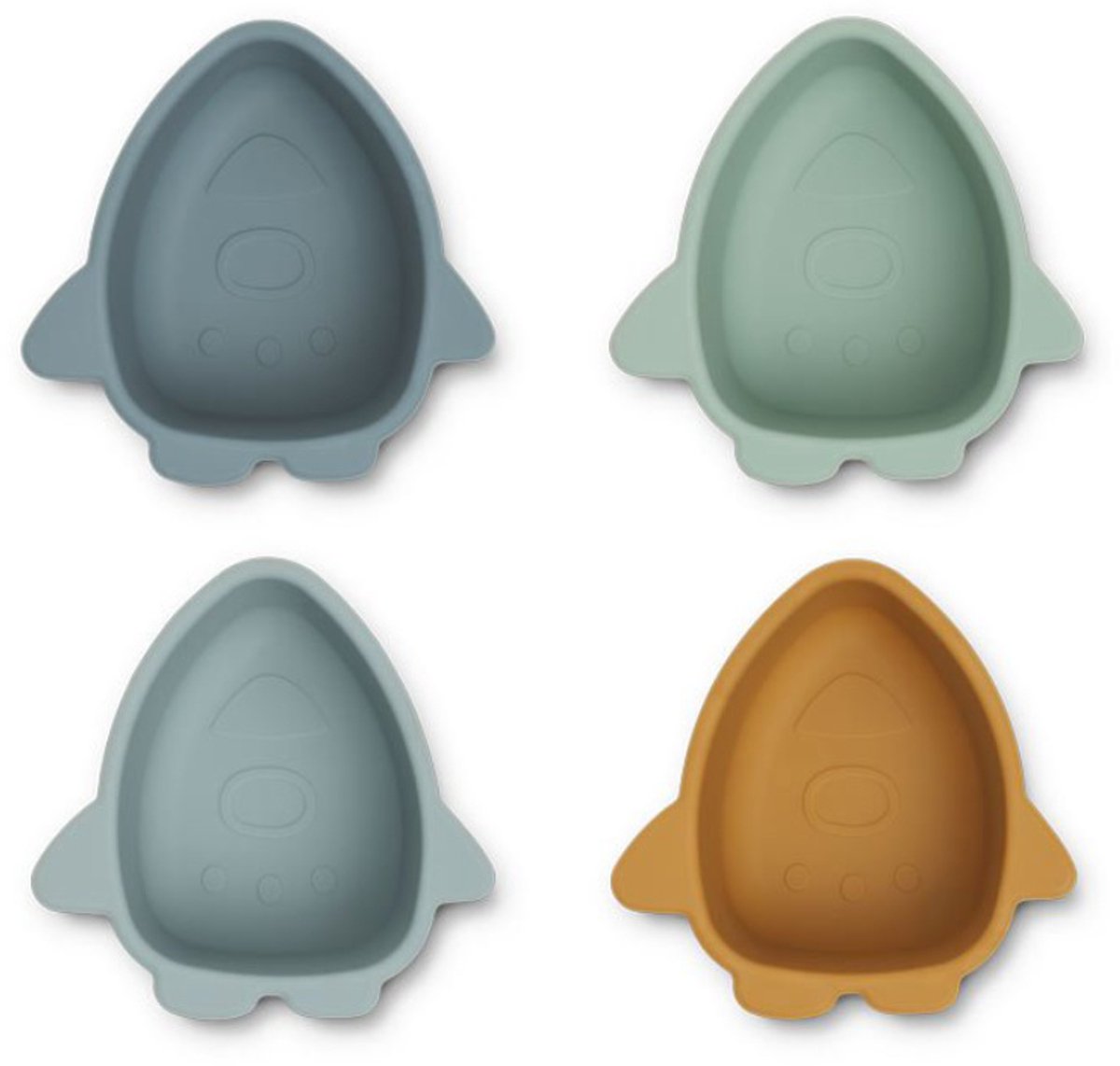 Liewood Malene silicone kommen Space blue multi mix 4st