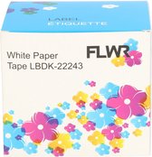 FLWR - Labelprinterrol / DK-22243 / Wit - Geschikt voor Brother