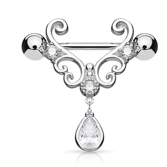 Cintre goutte à goutte pour piercing au mamelon © LMPiercings