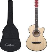 Bol.com vidaXL - 12-delige - Gitaarset - cutaway - met - 6 - snaren - western - akoestisch - 38" aanbieding