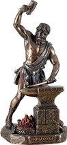 MadDeco - bronskleurig beeldje - Hephaistos - Griekse God van het vuur