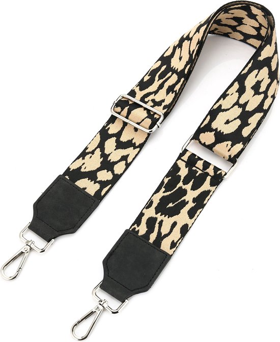 Schouderband – Tassenriem -Tashengsel – Schouderriem – Bag Strap – Verstelbaar – Animal Shine – Luipaard Gold