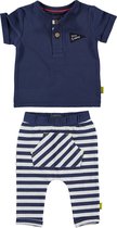 BESS - ensemble vestimentaire - 2 pièces - pantalon rayé bleu et blanc - chemise bleu - Taille 62