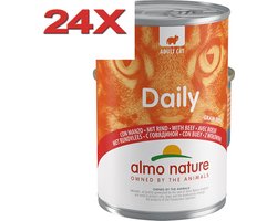 Almo Nature Dailymenu - Kattenvoer Blik - Rund - 24x400gr