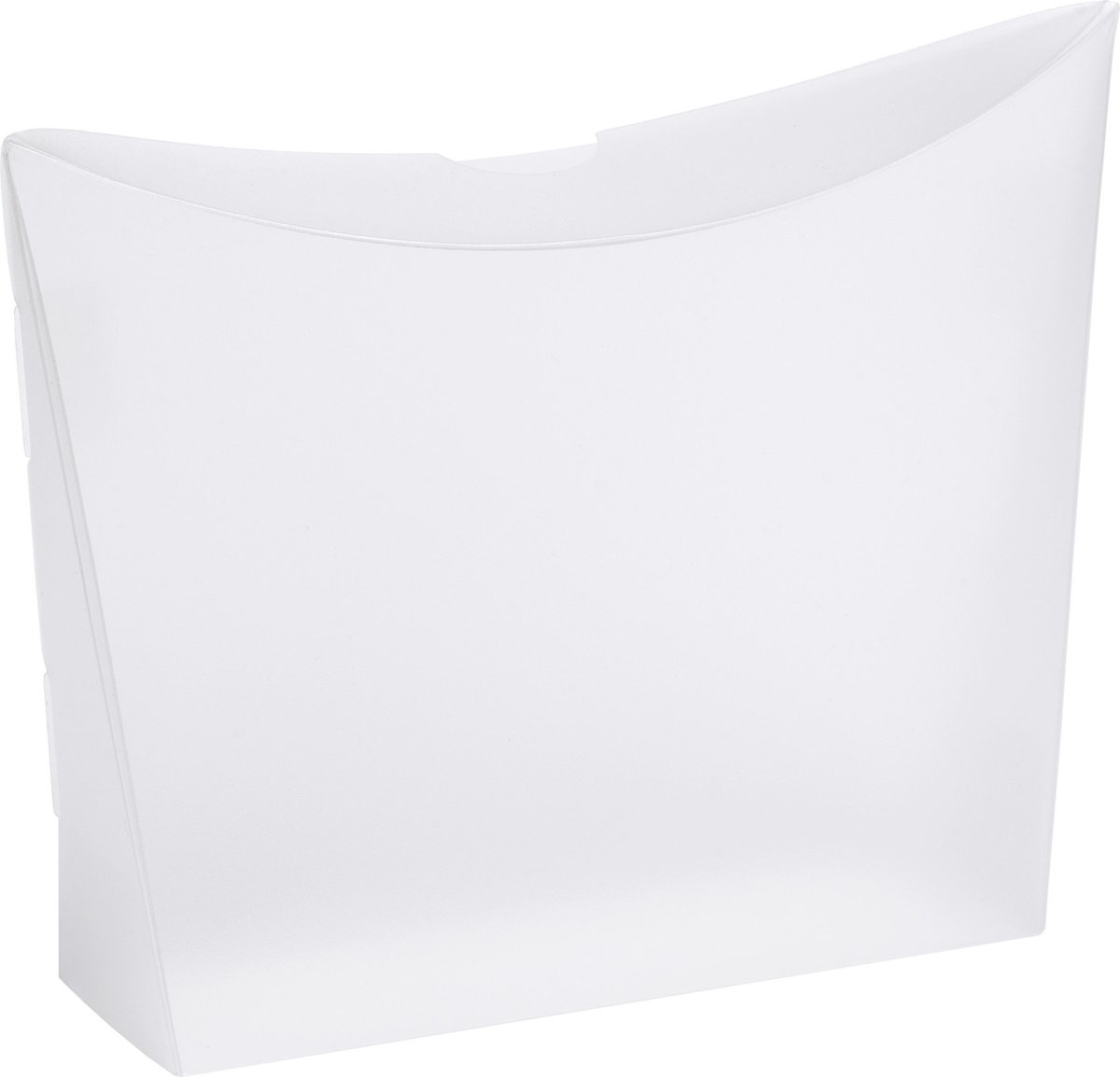 Cadeauverpakking doosje BUDGET semi-transparant, 20x20x6 cm WIT (100 stuks)