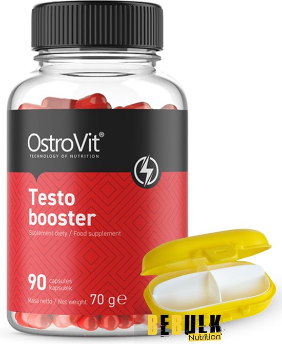 Supplementen Testosterone Booster 90 Capsules OstroVit + Pill Box